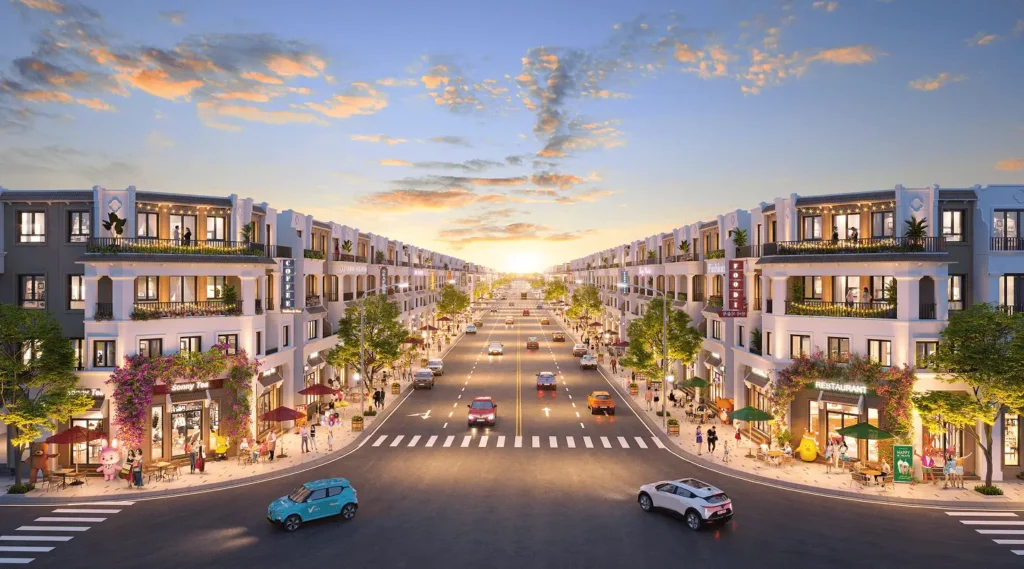 phoi canh shophouse thuong mai vinhomes golden city